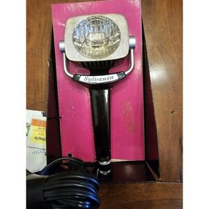 Vintage Sylvania Sun Gun Movie Light SG-1 Handheld Video Camera Lamp 120V Tested